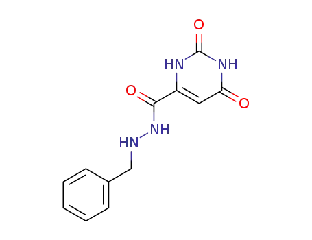 4-Pyrimidinecarboxylic acid, 1,2,3,6-tetrahydro-2,6-dioxo-,
2-(phenylmethyl)hydrazide