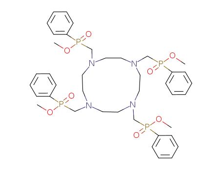 Molecular Structure of 138999-82-3 (tetramethyl 1,4,7,10-tetraazacyclododecane-1,4,7,10-tetrayltetramethylenetetra(phenylphosphinate))