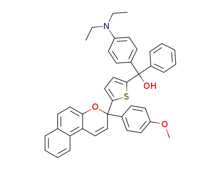 3-{5-((4-diethylaminophenyl)(phenyl)hydroxymethyl)thien-2-yl}-3-(4-methoxyphenyl)-3H-naphtho[2,1-b]pyran
