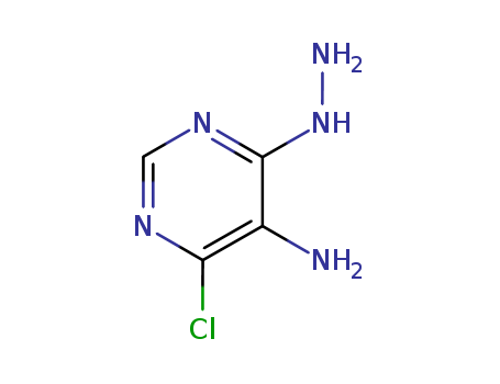 4-chloro-6-hydrazinylpyrimidin-5-amine