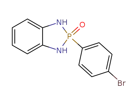Molecular Structure of 147137-70-0 (2-(4-Bromophenyl)-1,3-dihydro-1,3,2-benzodiazaphosphol-2-oxid)