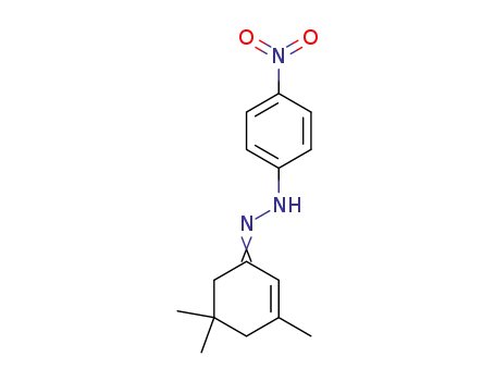 2-Cyclohexen-1-one, 3,5,5-trimethyl-, (4-nitrophenyl)hydrazone