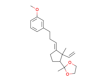 2-{3-[3-(3-Methoxy-phenyl)-prop-(E)-ylidene]-2-methyl-2-vinyl-cyclopentyl}-2-methyl-[1,3]dioxolane
