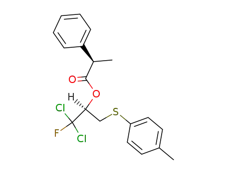 (R)-2-Phenyl-propionic acid (S)-2,2-dichloro-2-fluoro-1-p-tolylsulfanylmethyl-ethyl ester