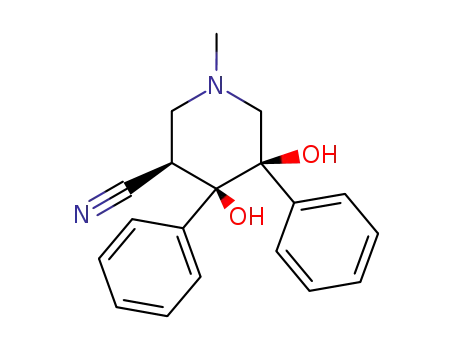 1-Methyl-3,4-diphenyl-5-cyanopiperidine-3,4-diol