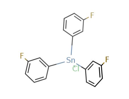 Molecular Structure of 62942-33-0 (Stannane, chlorotris(3-fluorophenyl)-)