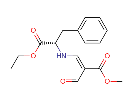 (E)-methyl (S)-3-(1-ethoxycarbonyl-2-phenylethylamino)-2-formyl-2-propenoate