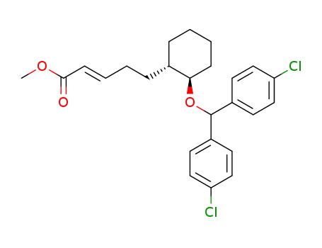 2-Pentenoic acid, 5-(2-(bis(4-chlorophenyl)methoxy)cyclohexyl)-, methyl ester, (1alpha(Z),2beta)-