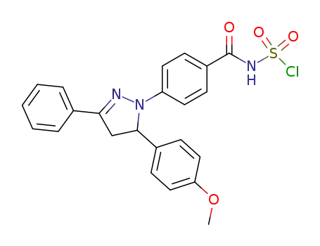 Sulfamoyl chloride,
[4-[4,5-dihydro-5-(4-methoxyphenyl)-3-phenyl-1H-pyrazol-1-yl]benzoyl]-