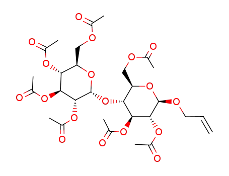 allyl O-(2,3,4,6-tetra-O-acetyl-α-D-glucopyranosyl)-(1<*>4)-2,3,6-tri-O-acetyl-β-D-gluco-pyranoside