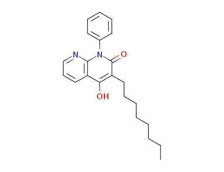 Molecular Structure of 115892-24-5 (4-Hydroxy-3-octyl-1-phenyl-1H-[1,8]naphthyridin-2-one)