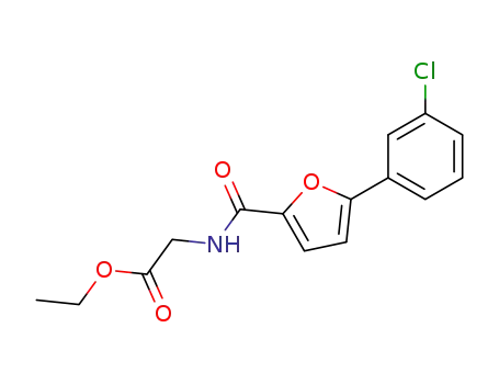{[5-(3-Chloro-phenyl)-furan-2-carbonyl]-amino}-acetic acid ethyl ester