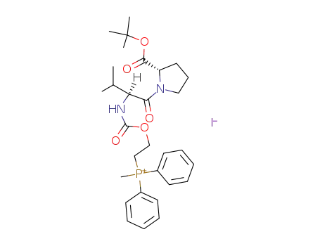 N-<2-(Methyldiphenylphosphonio)ethoxycarbonyl>valyl-prolin-tert-butylester-iodid
