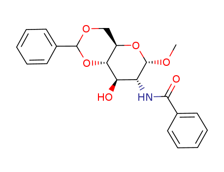 a-D-Glucopyranoside, methyl2-(benzoylamino)-2-deoxy-4,6-O-(phenylmethylene)- cas  4288-73-7
