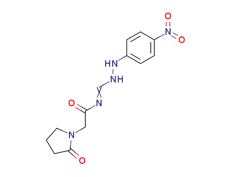 N-((2-Oxo-1-pyrrolidinyl)acetyl)methanimidic acid 2-(4-nitrophenyl)hydrazide
