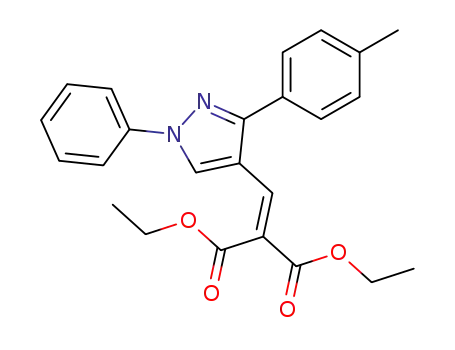 2-(1-Phenyl-3-p-tolyl-1H-pyrazol-4-ylmethylene)-malonic acid diethyl ester