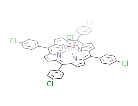 Molecular Structure of 169311-70-0 (chloro-[meso-tetra(p-chlorophenyl)porphyrinato]thallium(III))