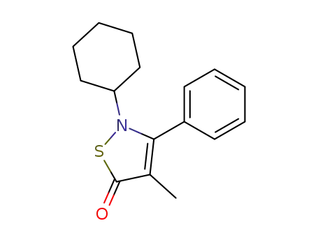 5(2H)-Isothiazolone, 2-cyclohexyl-4-methyl-3-phenyl-