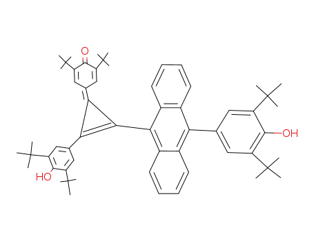 1-(3.5-Di-tert-butyl-4-hydroxyphenyl)-2-<10-(3.5-di-tert-butyl-4-hydroxyphenyl)-9-anthryl>-3-(3,5-di-tert-butyl-4-oxo-2,5-cyclohexadien-1-ylidene)cyclopropene