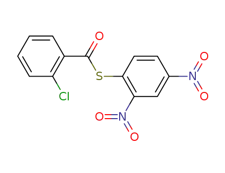 Benzenecarbothioic acid, 2-chloro-, S-(2,4-dinitrophenyl) ester