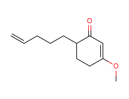 Molecular Structure of 85696-71-5 (3-methoxy-6-(pent-4-enyl)cyclohex-2-enone)