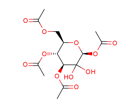 1,3,4,6-Tetra-O-acetyl-β-D-arabino-hexopyranos-2-ulose monohydrate