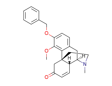 (-)-3-benzyloxy-7,8-didehydro-4-methoxy-N-methylmorphinan-6-one