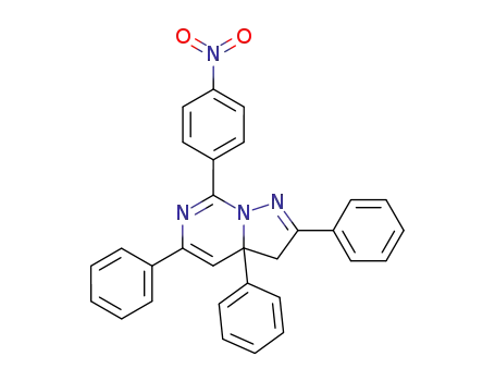 7-(4-Nitro-phenyl)-2,3a,5-triphenyl-3,3a-dihydro-pyrazolo[1,5-c]pyrimidine