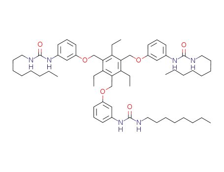 Molecular Structure of 1095314-29-6 (1,3,5-tris[3-(3-octylureido)phenoxymethyl]-2,4,6-triethylbenzene)