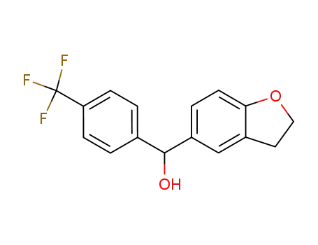 Molecular Structure of 87901-69-7 (5-Benzofuranmethanol, 2,3-dihydro-a-[4-(trifluoromethyl)phenyl]-)