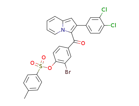 Methanone,
[3-bromo-4-[[(4-methylphenyl)sulfonyl]oxy]phenyl][2-(3,4-dichlorophenyl)-
3-indolizinyl]-