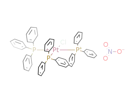 {Pt(P(C<sub>6</sub>H<sub>5</sub>)3)3Cl}<sup>(1+)</sup>*NO<sub>3</sub><sup>(1-)</sup>={Pt(P(C<sub>6</sub>H<sub>5</sub>)3)3Cl}(NO<sub>3</sub>)