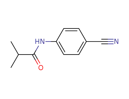 Molecular Structure of 113715-23-4 (N-(4-CYANOPHENYL)-2-METHYLPROPANAMIDE)
