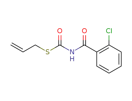 Molecular Structure of 113283-17-3 (Carbamothioic acid, (2-chlorobenzoyl)-, S-2-propenyl ester)