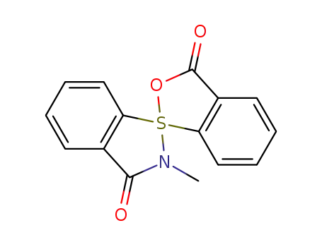 Molecular Structure of 89784-57-6 (spiro(3H-2,1-benzoxathiol-3'-one-1,1'-3H-2,1-benzazathiol)-2-methyl-3-one)