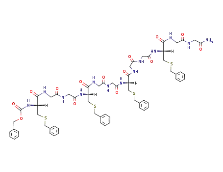 N-benzyloxycarbonyl-S-benzyl-L-cysteinyldiglycyl-S-benzyl-L-cysteinyldiglycyl-S-benzyl-L-cysteinyldiglycyl-S-benzyl-L-cysteinylglycylglycinamide