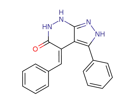 5H-Pyrazolo[3,4-c]pyridazin-5-one,
2,4,6,7-tetrahydro-3-phenyl-4-(phenylmethylene)-