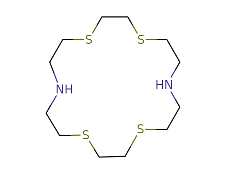 Molecular Structure of 20934-69-4 (1,4,10,13-Tetrathia-7,16-diazacyclooctadecane)