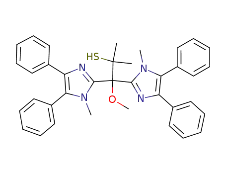 1-methoxy-2-methyl-1,1-bis-(1-methyl-4,5-diphenyl-1H-imidazol-2-yl)-propane-2-thiol