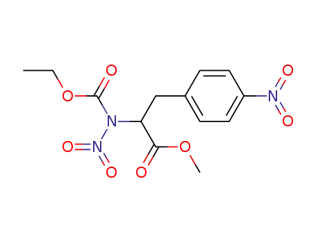 Molecular Structure of 91083-96-4 (L-Phenylalanine, N-(ethoxycarbonyl)-N,4-dinitro-, methyl ester)