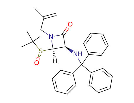 (3R,4R)-1-methylallyl-4-t-butylsulphinyl-3-triphenylmethylaminoazetidin-2-one