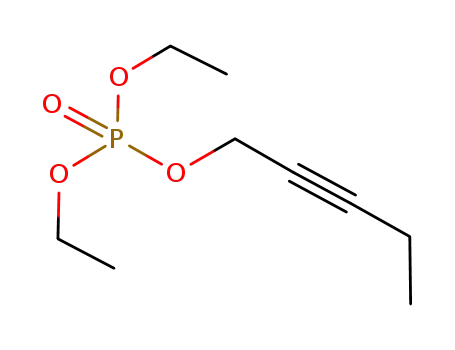 Molecular Structure of 918309-78-1 (Phosphoric acid, diethyl 2-pentyn-1-yl ester)