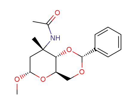 methyl 3-acetamido-4,6-O-benzylidene-2,3-dideoxy-3-C-methyl-α-D-ribo-hexopyranoside