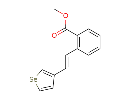 Molecular Structure of 86445-40-1 ((Z)-methyl-2-<2-(3-selenienyl)vinyl>benzoate)