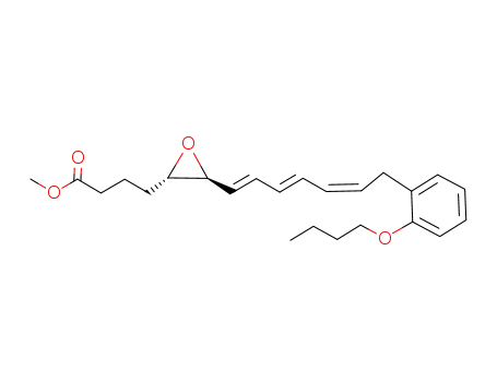 (+/-)-16-oxa-14,15-dinor-13,16-inter-o-phenyleneleucotriene A<sub>4</sub> methyl ester