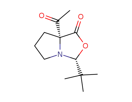 (2R,5R)-5-acetyl-2-tert-butyl-1-aza-3-oxabicyclo<3.3.0>octan-4-one