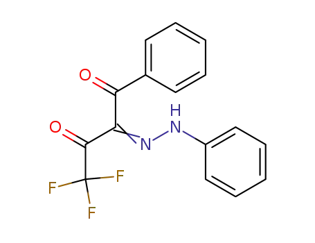 Molecular Structure of 76073-64-8 (4,4,4-TRIFLUORO-1-PHENYL-2-(PHENYLHYDRAZONO)BUTANE-1,3-DIONE)