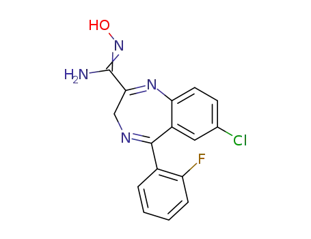 7-chloro-5-(2-fluorophenyl)-3H-1,4-benzodiazepine-2-N'-hydroxycarboximidamide