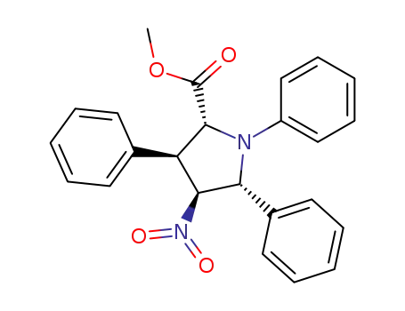 (2R,3S,4S,5R)-4-Nitro-1,3,5-triphenyl-pyrrolidine-2-carboxylic acid methyl ester