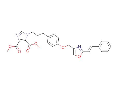 dimethyl 1-[3-[4-[2-[(E)-2-phenylethenyl]-4-oxazolylmethoxy]phenyl]propyl]-4,5-imidazoledicarboxylate